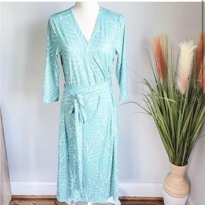 PattyBoutik, New Mint Green Surplice Wrap Dress XL
